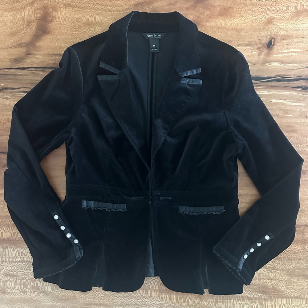 White House Black Market Velvet Blazer